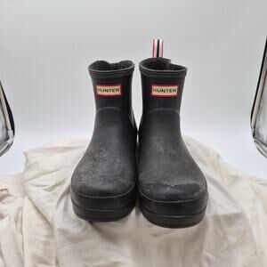 HUNTER PLAY Short Rain Black Boots men's size 9